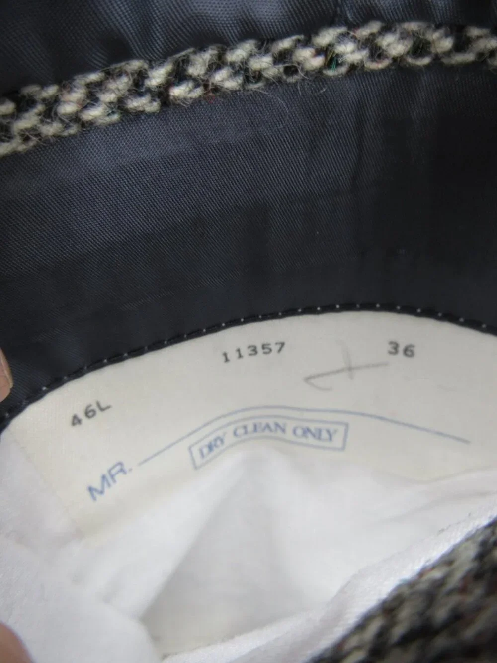VINTAGE Polo Ralph Lauren Sport Coat 46 L Blazer Tweed Herringbone USA